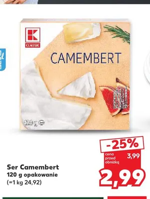 Ser Camembert K-Classic promocja w Kaufland