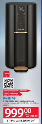 Dyspenser do wody Philips ADD6901HBK01/10 200x404x302mm promocja w Selgros