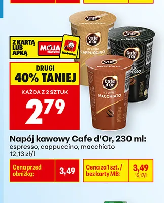 Napój kawowy macchiato Cafe d'Or promocja w Biedronka