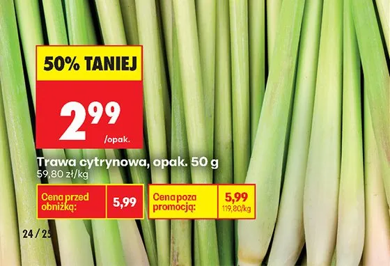 Trawa cytrynowa promocja w Biedronka