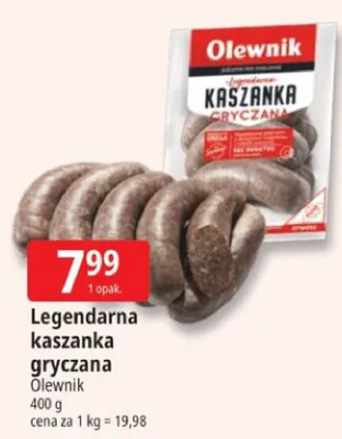 Legendarna kaszanka gryczana Olewnik promocja w Leclerc