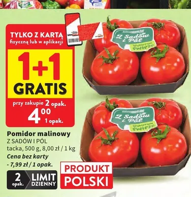 Pomidor malinowy Z Sadów i Pól promocja w Intermarche