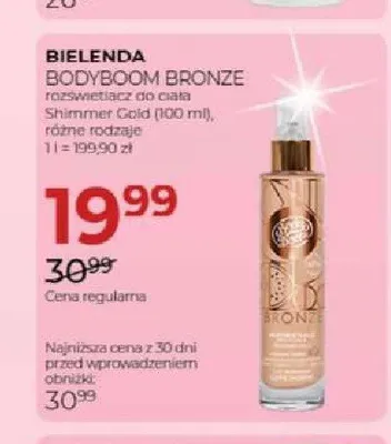 Rozświetlacz do ciała Bielenda Bodyboom Bronze promocja w Drogerie Jawa