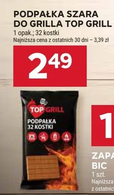 Podpałka szara do grilla Top Grill promocja w Stokrotka