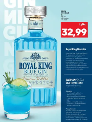 Gin Royal King Blue promocja w Kaufland