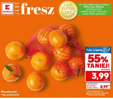 Mandarynki promocja w Kaufland