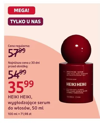 Wygładzające serum do włosów promocja w Rossmann