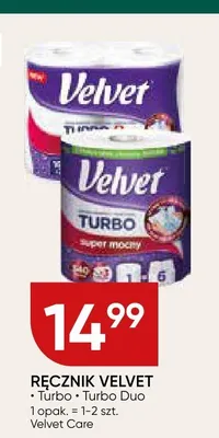 Ręcznik papierowy Velvet Turbo 1-2 szt. promocja w Chata Polska