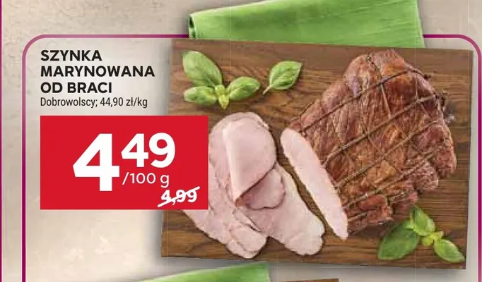 Szynka marynowana Od Braci Dobrowolscy promocja w Stokrotka