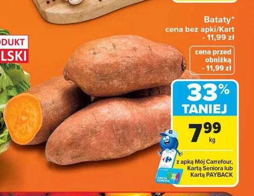Bataty promocja w Carrefour