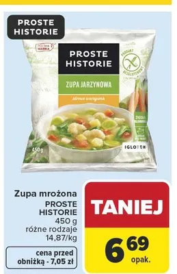 Zupa mrożona Proste Historie promocja w Carrefour Market