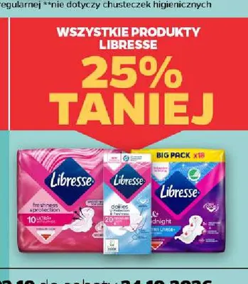 Produkty Libresse promocja w Netto