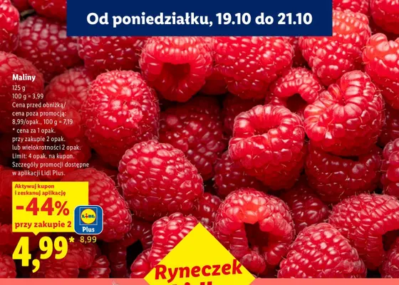 Maliny Ryneczek Lidla promocja w Lidl