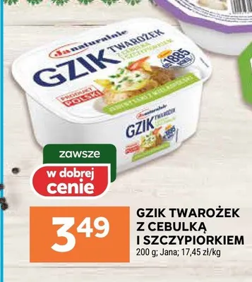Gzik twarożek z cebulką i szczypiorkiem promocja w Stokrotka