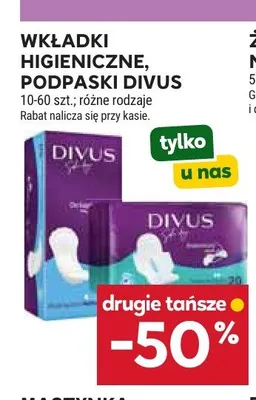Podpaski Divus 10-60 szt promocja w Stokrotka