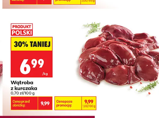 Wątroba z kurczaka promocja w Biedronka
