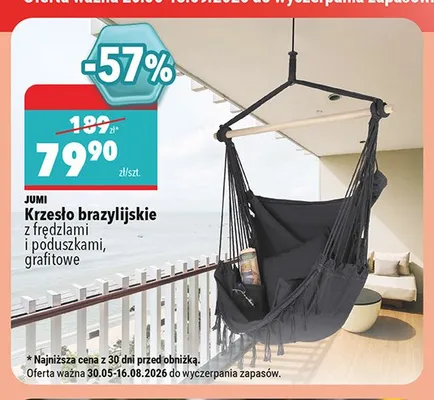 Krzesło brazylijskie Jumi promocja w Biedronka