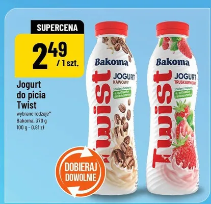 Jogurt do picia Twist promocja w POLOmarket