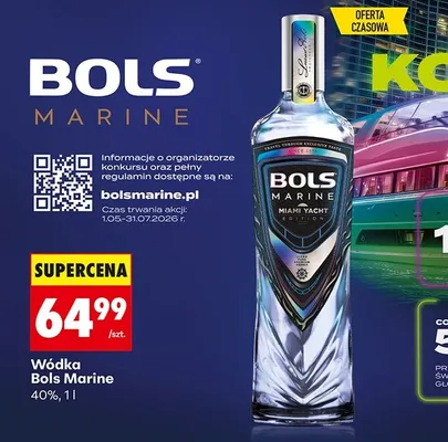 Wódka Bols Marine 40% promocja w Biedronka