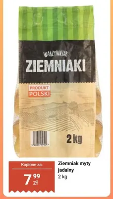 Ziemniaki myte jadalne Warzywniak polskie promocja w Biedronka