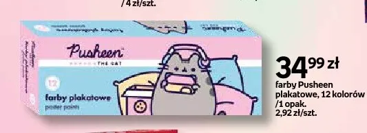 Farby Pusheen plakatowe promocja w Empik