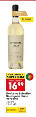Wino Exclusive Selection Sauvignon Blanc Verdelho promocja w Biedronka