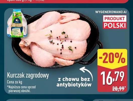 Kurczak z chowu bez antybiotyków promocja w Aldi