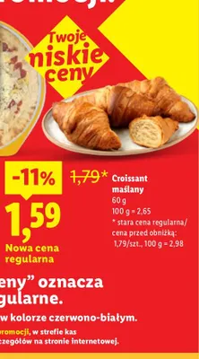 Croissant maślany promocja w Lidl
