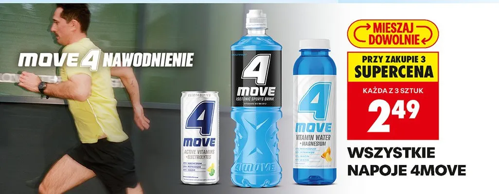 Napój izotoniczny active vitamins + electrolytes promocja w Biedronka