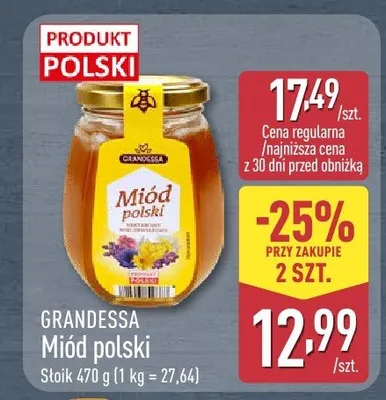 Miód polski  promocja w Aldi