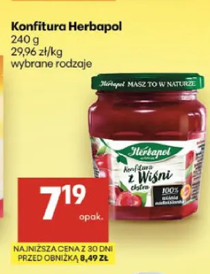 Konfitura Herbapol promocja w Delikatesy Centrum