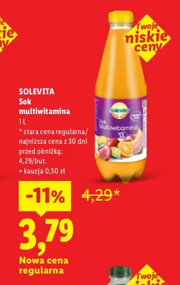Sok multiwitamina Solevita promocja w Lidl