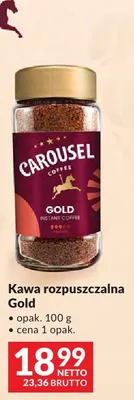 Kawa rozpuszczalna Carousel Gold promocja w Makro