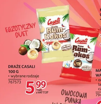 Draże Casali Rum-Kokos promocja w Selgros