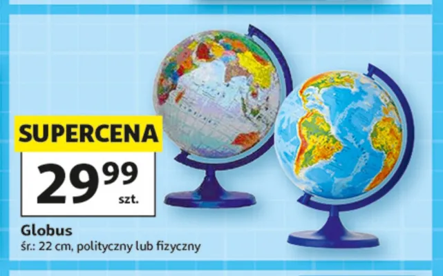 Globus fizyczny 22 cm promocja w Auchan