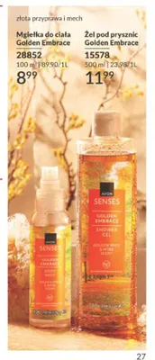 Żel pod prysznic Golden Embrace Avon Senses promocja w AVON