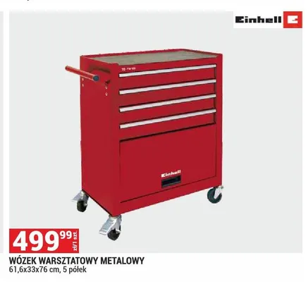 Wózek warsztatowy metalowy Einhell promocja w Merkury Market
