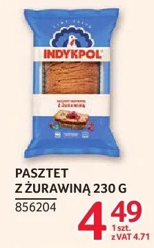 Pasztet z żurawiną Indykpol 230g promocja w Selgros