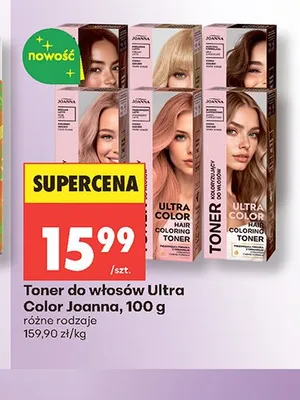 Toner do włosów Ultra Color Joanna promocja w Biedronka