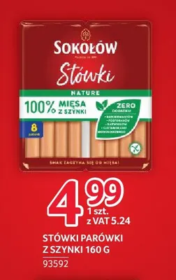 Stówki parówki z szynki Sokołów promocja w Selgros