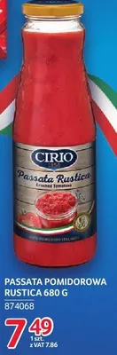 Passata pomidorowa Rustica Cirio 874068 promocja w Selgros