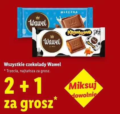 Czekolada mleczna Wawel promocja w Lidl
