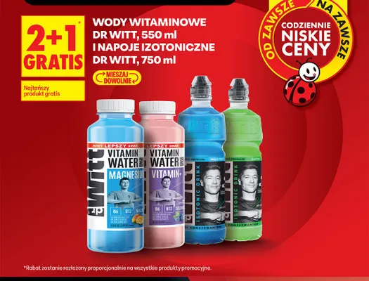 Woda witaminowa Dr Witt Vitamin+ promocja w Biedronka