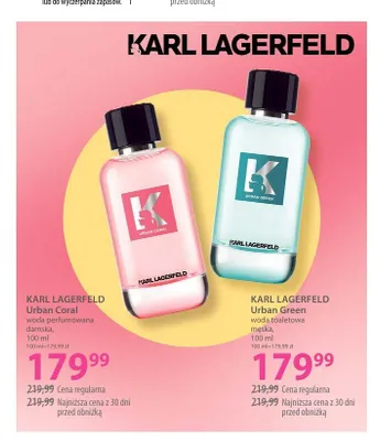 Woda toaletowa męska Karl Lagerfeld Urban Green promocja w Hebe