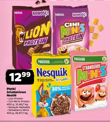 Płatki śniadaniowe Strawberry Minis Nestlé promocja w Netto
