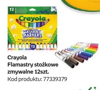 Flamastry stożkowe zmywalne Crayola promocja w Empik
