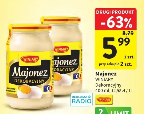 Majonez dekoracyjny promocja w Intermarche