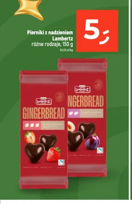 Pierniki z nadzieniem śliwkowym Lambertz promocja w Dealz