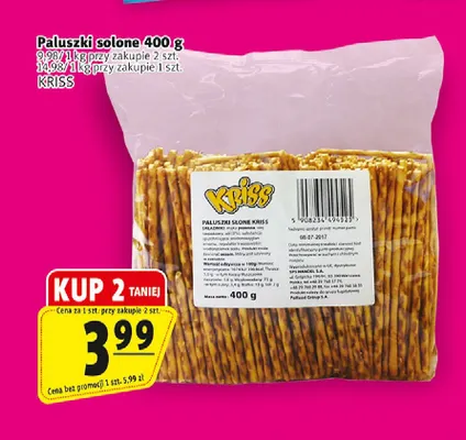Paluszki solone Kriss promocja w Prim Market