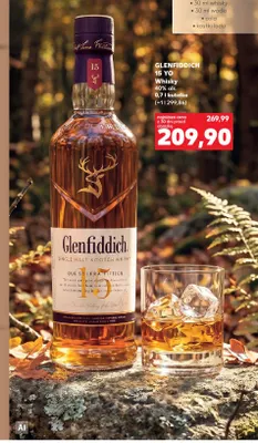 Whisky Glenfiddich 15 YO promocja w Kaufland